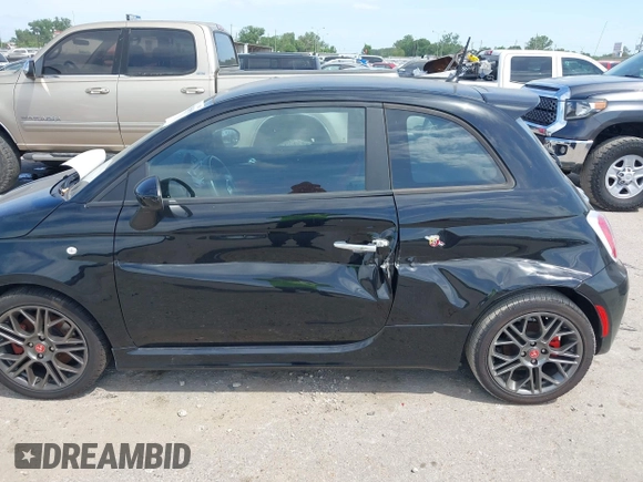 2015 FIAT 500 Abarth with VIN 3C3CFFFH5FT694552, listed as a IAAI auction lot 42056996 with 34,216 mi miles and . Bid and sale history available at DreamBid. Image 6.