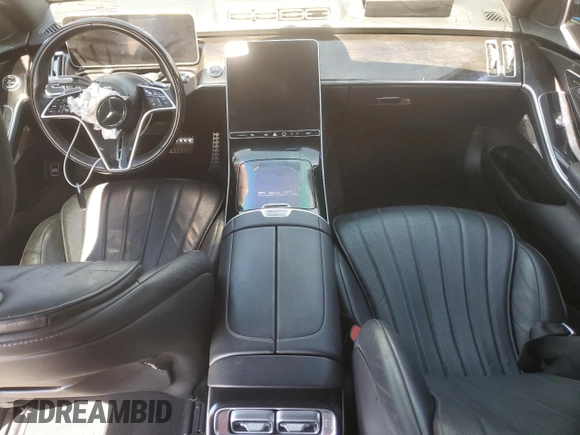2023 Mercedes-Benz S 500 with VIN W1K6G6DBXPA208546, listed as a Copart auction lot 55488395 with Not Provided miles and Non Repairable. Bid and sale history available at DreamBid. Image 8.