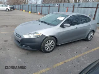 2014 Dodge Dart Aero with VIN 1C3CDFDH0ED693029, listed as a IAAI auction lot 41491784 with 206,513 mi miles and . Bid and sale history available at carsss.com. Image 2.