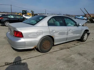 2002 Mitsubishi Galant ES with VIN 4A3AA46G62E163350, listed as a Copart auction lot 51076475 with 205,931 mi miles and Salvage Title. Bid and sale history available at carsss.com. Image 3.
