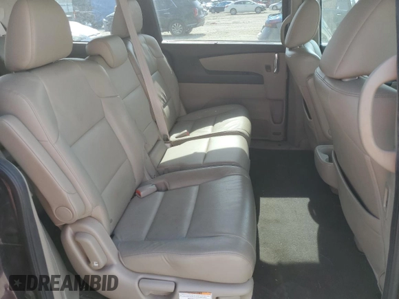 2014 Honda Odyssey EX-L with VIN 5FNRL5H61EB077828, listed as a Copart auction lot 46304125 with 104,367 mi miles and Salvage Title. Bid and sale history available at DreamBid. Image 11.