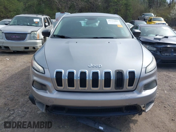 2014 Jeep Cherokee Sport with VIN 1C4PJLAB2EW163332, listed as a IAAI auction lot 41752003 with 154,832 mi miles and . Bid and sale history available at DreamBid. Image 6.