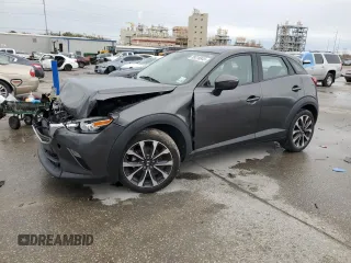 2019 Mazda CX-3 Touring with VIN JM1DKFC73K0412441, listed as a Copart auction lot 89316845 with 56,312 mi miles and Salvage Title. Bid and sale history available at carsss.com. Image 1.