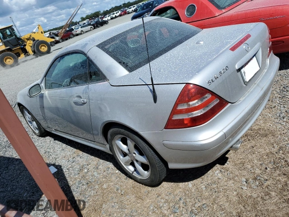 2001 Mercedes-Benz SLK-Class with VIN WDBKK65F31F228400, listed as a Copart auction lot 74381484 with Not Provided miles and Salvage Title. Bid and sale history available at carsss.com. Image 2.