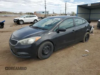 2015 Kia Forte LX with VIN KNAFK4A68F5429300, listed as a Copart auction lot 52424455 with 161,496 mi miles and Salvage Title. Bid and sale history available at carsss.com. Image 1.