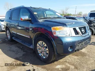 2015 Nissan Armada Platinum z VIN 5N1BA0NE7FN605411, wystawiony jako IAAI lot #41925759 z przebiegiem 151 919 mil mil oraz . Historia ofert i sprzedaży dostępna na DreamBid. Obrazek 1.
