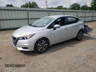 2021 Nissan Versa SV with VIN 3N1CN8EV1ML913900, listed as a Copart auction lot 54610095 with 7,698 mi miles and Salvage title. Bid and sale history available at DreamBid. Image 1.
