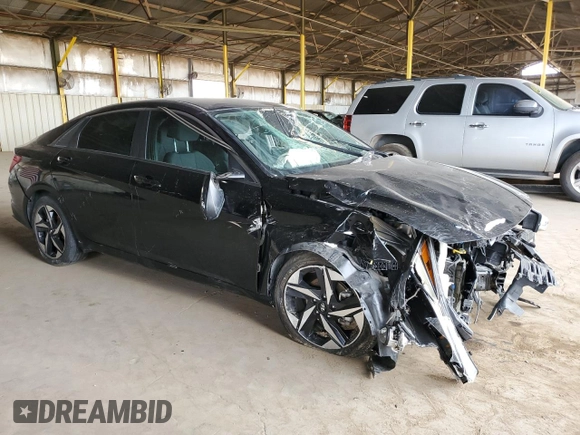 2023 Hyundai Elantra SEL with VIN KMHLS4AG9PU426617, listed as a Copart auction lot 58008115 with Not provided miles and Salvage title. Bid and sale history available at DreamBid. Image 4.