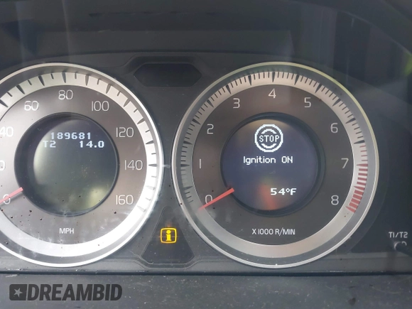 2012 Volvo S60 T5 с VIN YV1622FS6C2133602, выставлен на аукционе IAAI как лот 41041674 с пробегом 189 681 миль миль и . История ставок и продаж доступна на DreamBid. Изображение 7.