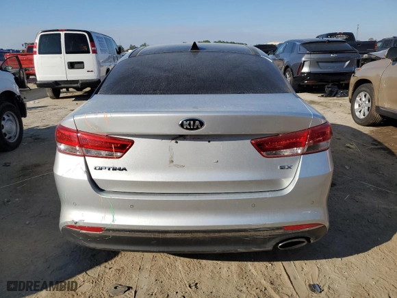 2017 Kia Optima EX with VIN 5XXGU4L32HG127102, listed as a Copart auction lot 43440034 with 94,784 mi miles and Salvage Title. Bid and sale history available at carsss.com. Image 6.