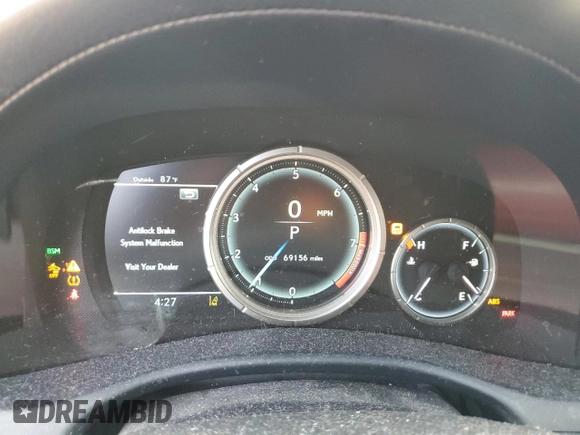 2016 Lexus GS 350 with VIN JTHBZ1BL8GA006756, listed as a Copart auction lot 59570905 with 69,156 mi miles and Salvage title. Bid and sale history available at DreamBid. Image 9.