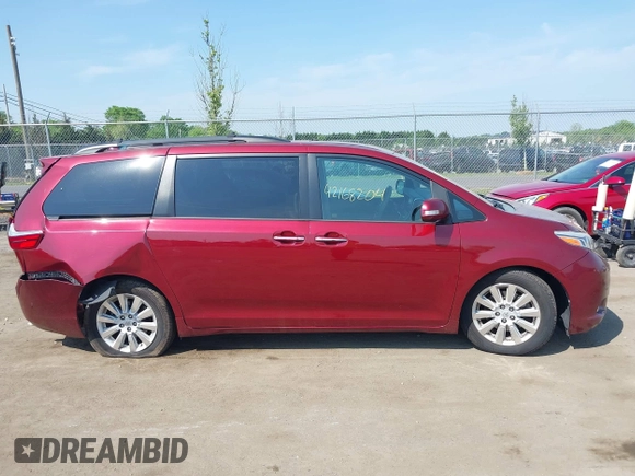 2015 Toyota Sienna XLE with VIN 5TDYK3DC6FS593937, listed as a IAAI auction lot 42168204 with 136,059 mi miles and . Bid and sale history available at DreamBid. Image 13.