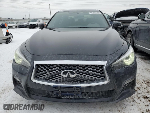 2021 Infiniti Q50 Signature Edition with VIN JN1EV7CR2MM751399, listed as a Copart auction lot 45422675 with 40,227 mi miles and Salvage title. Bid and sale history available at DreamBid. Image 5.