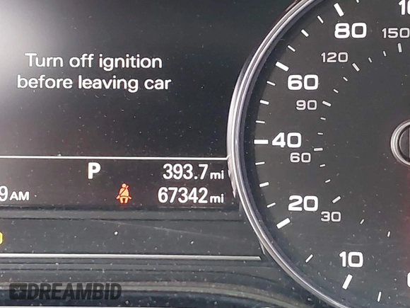 2017 Audi A8 L Sport with VIN WAU43AFD1HN007334, listed as a IAAI auction lot 41760035 with 67,342 mi miles. Bid and sale history available at carsss.com. Image 15.