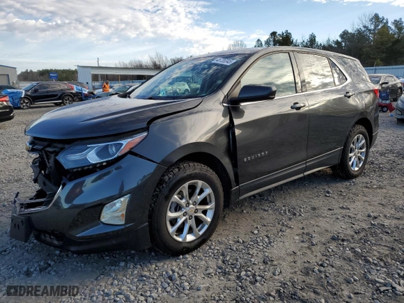 2020 Chevrolet Equinox LT with VIN 2GNAXUEV9L6241876, listed as a Copart auction lot 46735345 with 96,445 mi miles and Salvage Title. Bid and sale history available at carsss.com. Image 1.