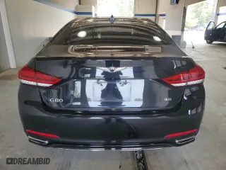 2018 Genesis G80 3.8L with VIN KMHGN4JEXJU232208, listed as a Copart auction lot 68684034 with 86,183 mi miles and Salvage Title. Bid and sale history available at carsss.com. Image 6.
