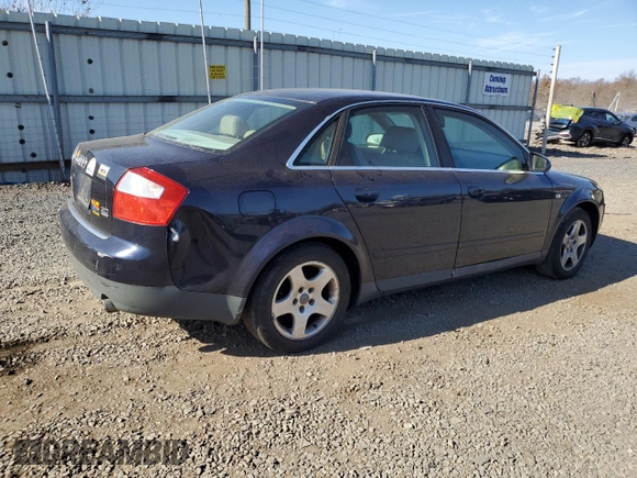 2002 Audi A4 3.0L with VIN WAULT68EX2A115724, listed as a Copart auction lot 79396474 with 212,347 mi miles and Salvage Title. Bid and sale history available at carsss.com. Image 3.