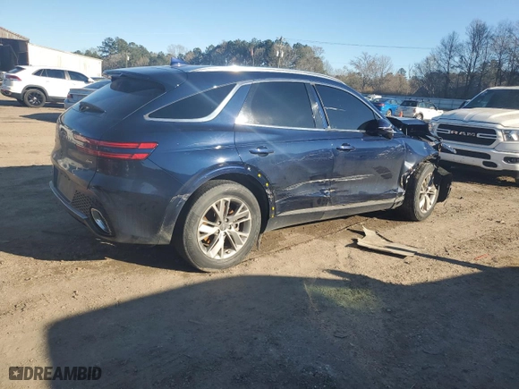 2022 Genesis GV70 2.5T with VIN KMUMADTB8NU029441, listed as a Copart auction lot 47117665 with 56,843 mi miles and Salvage Title. Bid and sale history available at carsss.com. Image 3.