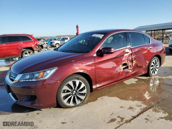 2015 Honda Accord Hybrid EX-L with VIN 1HGCR6F51FA011182, listed as a Copart auction lot 43221995 with 58,392 mi miles and Clean Title. Bid and sale history available at carsss.com. Image 1.