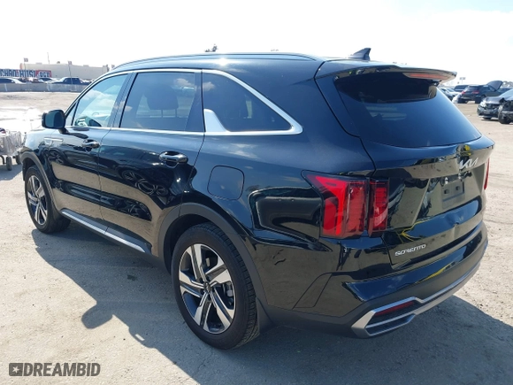 2023 Kia Sorento Hybrid EX with VIN KNDRHDLG4P5193721, listed as a IAAI auction lot 41545430 with 58,887 mi miles. Bid and sale history available at carsss.com. Image 3.