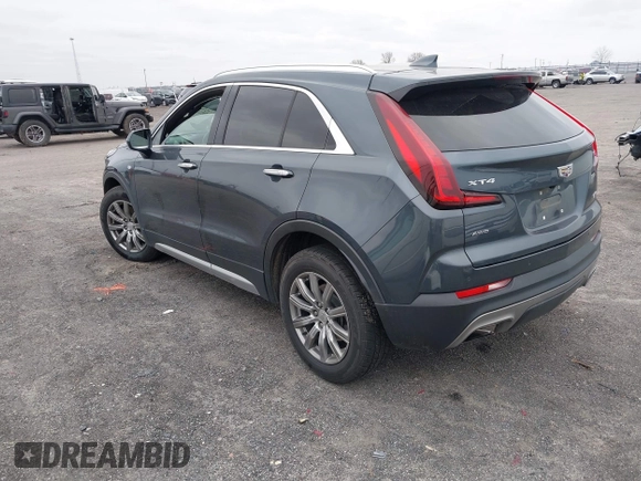 2020 Cadillac XT4 AWD Premium Luxury with VIN 1GYFZDR45LF062180, listed as a IAAI auction lot 41599215 with 105,350 mi miles. Bid and sale history available at carsss.com. Image 3.