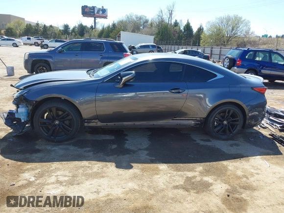 2024 Lexus RC with VIN JTHDA5BC4R5012766, listed as a IAAI auction lot 41827949 with 959 mi miles. Bid and sale history available at carsss.com. Image 15.