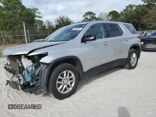 2018 Chevrolet Traverse LS with VIN 1GNERFKW7JJ206323, listed as a Copart auction lot 47264795 with 169,233 mi miles and Non Repairable. Bid and sale history available at carsss.com. Image 1.