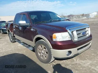2008 Ford F-150 XLT with VIN 1FTPW12548KD59833, listed as a IAAI auction lot 41764806 with 128,606 mi miles. Bid and sale history available at carsss.com. Image 1.