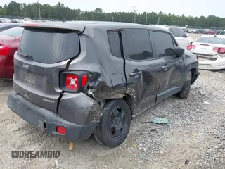 2018 Jeep Renegade Sport with VIN ZACCJAAB2JPG70452, listed as a IAAI auction lot 42203216 with 115,354 mi miles and . Bid and sale history available at DreamBid. Image 4.