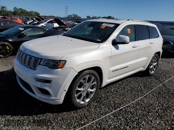 2021 Jeep Grand Cherokee Summit with VIN 1C4RJFJT9MC727660, listed as a Copart auction lot 74756814 with 0 mi miles and Salvage Title. Bid and sale history available at carsss.com. Image 1.