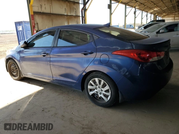 2013 Hyundai Elantra GLS with VIN KMHDH4AE4DU559122, listed as a Copart auction lot 62220825 with 183,220 mi miles and Clean title. Bid and sale history available at DreamBid. Image 2.