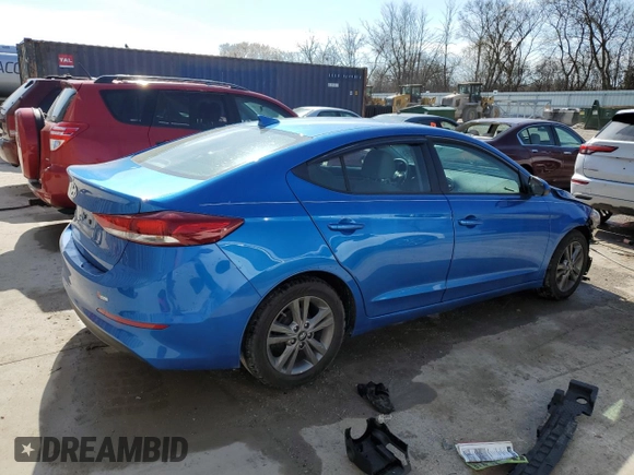 2017 Hyundai Elantra Limited z VIN 5NPD84LF9HH035927, wystawiony jako Copart lot #54408865 z przebiegiem 52 937 mil mil oraz Szkoda całkowita • Salvage title. Historia ofert i sprzedaży dostępna na DreamBid. Obrazek 3.