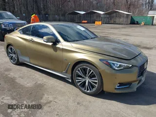 2018 Infiniti Q60 3.0t LUXE with VIN JN1EV7EL4JM393131, listed as a IAAI auction lot 41813420 with 87,571 mi miles. Bid and sale history available at carsss.com. Image 1.