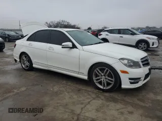 2014 Mercedes-Benz C with VIN WDDGF4HB2EA935084, listed as a Copart auction lot 44710705 with 129,016 mi miles and Salvage Title. Bid and sale history available at carsss.com. Image 4.