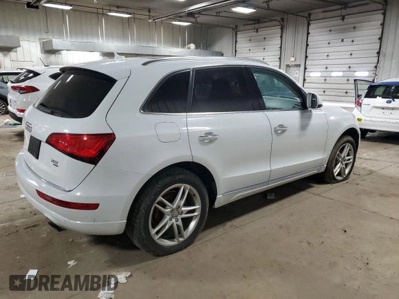 2015 Audi Q5 Premium Plus with VIN WA1LFAFP1FA011284, listed as a Copart auction lot 55804145 with 160,712 mi miles and Clean title. Bid and sale history available at DreamBid. Image 3.