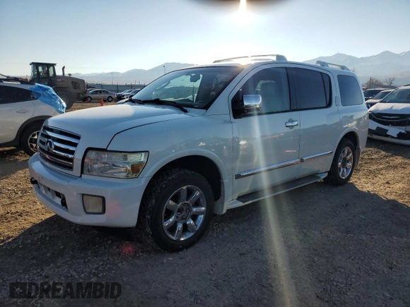 2005 Infiniti QX56 with VIN 5N3AA08CX5N808000, listed as a Copart auction lot 41392735 with 173,875 mi miles and Salvage Title. Bid and sale history available at carsss.com. Image 1.