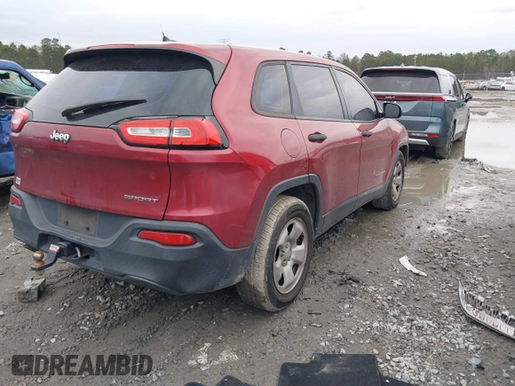 2015 Jeep Cherokee Sport z VIN 1C4PJLAB6FW712905, wystawiony jako IAAI lot #41370740 z przebiegiem 111 483 mil mil oraz . Historia ofert i sprzedaży dostępna na DreamBid. Obrazek 4.