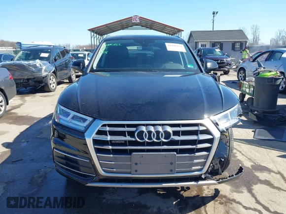 2018 Audi Q5 Premium Plus with VIN WA1BNAFYXJ2197899, listed as a IAAI auction lot 41810152 with 23,495 mi miles. Bid and sale history available at carsss.com. Image 12.