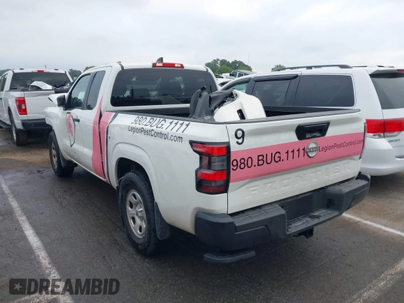 2024 Nissan Frontier S with VIN 1N6ED1CL2RN649303, listed as a IAAI auction lot 40406760 with 17,276 mi miles and . Bid and sale history available at DreamBid. Image 3.