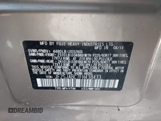 2015 Subaru Forester 2.5i with VIN JF2SJABC7FH438433, listed as a IAAI auction lot 41826011 with 115,657 mi miles. Bid and sale history available at carsss.com. Image 9.
