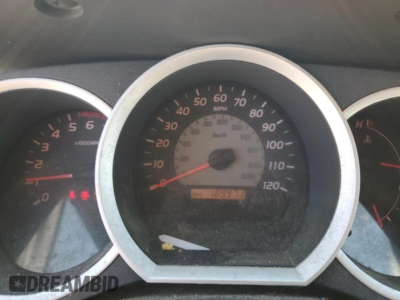 2006 Toyota Tacoma PreRunner with VIN 5TETX62N46Z221324, listed as a Copart auction lot 62179035 with 189,971 mi miles and Salvage title. Bid and sale history available at DreamBid. Image 9.