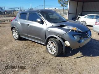 2013 Nissan Juke S with VIN JN8AF5MRXDT205293, listed as a IAAI auction lot 41381474 with 201,343 mi miles. Bid and sale history available at carsss.com. Image 1.