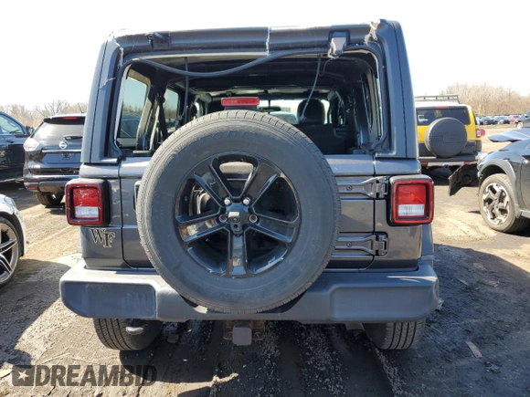 2020 Jeep Wrangler Unlimited Willys with VIN 1C4HJXDN6LW116397, listed as a Copart auction lot 49473715 with 54,981 mi miles and Salvage title. Bid and sale history available at DreamBid. Image 6.