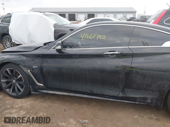 2017 Infiniti Q60 Sport with VIN JN1EV7EL9HM551960, listed as a IAAI auction lot 41661782 with 127,358 mi miles. Bid and sale history available at carsss.com. Image 14.