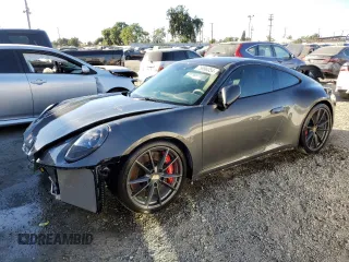 2024 Porsche 911 Carrera S with VIN WP0AB2A9XRS218472, listed as a Copart auction lot 76996354 with 1,155 mi miles and Salvage Title. Bid and sale history available at carsss.com. Image 1.