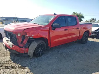 2022 Chevrolet Silverado 1500 Custom with VIN 1GCPABEK0NZ516377, listed as a Copart auction lot 52199015 with 51,751 mi miles and Salvage Title. Bid and sale history available at DreamBid. Image 1.