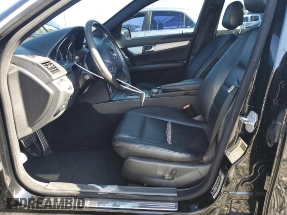 2011 Mercedes-Benz C with VIN WDDGF5EB1BR133861, listed as a Copart auction lot 53059035 with 81,218 mi miles and Salvage Title. Bid and sale history available at carsss.com. Image 7.