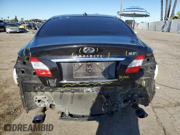 2013 Infiniti M with VIN JN1BY1AP3DM511240, listed as a Copart auction lot 49737185 with 116,644 mi miles and Salvage title. Bid and sale history available at DreamBid. Image 6.