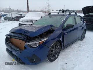 2024 Subaru Impreza RS with VIN JF1GUHJC2R8348431, listed as a Copart auction lot 42458695 with 3,924 mi miles and Salvage Title. Bid and sale history available at carsss.com. Image 1.