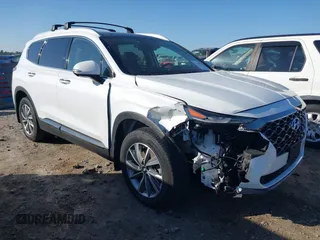 2020 Hyundai Santa Fe Limited with VIN 5NMS5CAD4LH245627, listed as a IAAI auction lot 41498703 with 56,745 mi miles. Bid and sale history available at carsss.com. Image 1.